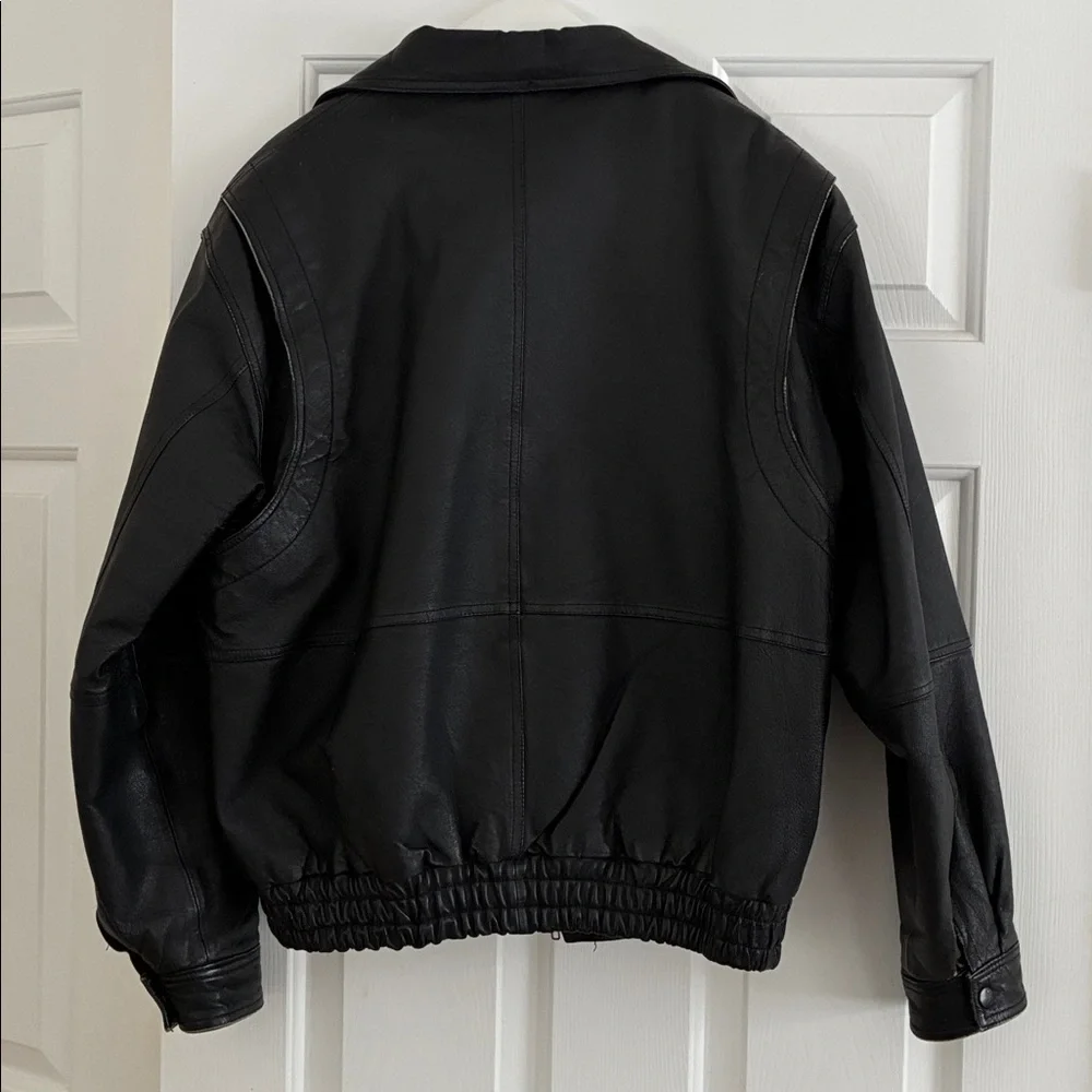 🆕 New Listing! Vintage Wilda Men's Classic Black Bomber Jacket SZ S